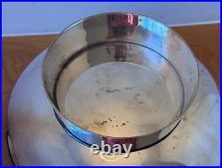 11 Ward Bennett Design Silver Brass Vessel Bowl Vase Vtg Chrome Modern Mcm Rare