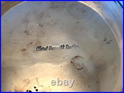 11 Ward Bennett Design Silver Brass Vessel Bowl Vase Vtg Chrome Modern Mcm Rare