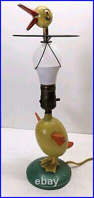 1930's Vintage Art Deco Mid Century Duck Bird Desk Lamp Cast Metal RARE Modern 1930's Vintage Art Deco Mid Century Duck Bird Desk Lamp Cast Metal RARE Modern
