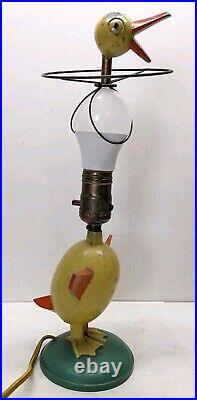 1930's Vintage Art Deco Mid Century Duck Bird Desk Lamp Cast Metal RARE Modern 1930's Vintage Art Deco Mid Century Duck Bird Desk Lamp Cast Metal RARE Modern