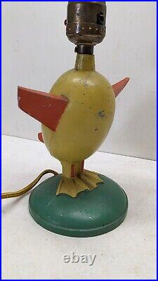 1930's Vintage Art Deco Mid Century Duck Bird Desk Lamp Cast Metal RARE Modern 1930's Vintage Art Deco Mid Century Duck Bird Desk Lamp Cast Metal RARE Modern