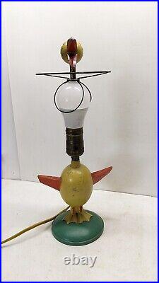 1930's Vintage Art Deco Mid Century Duck Bird Desk Lamp Cast Metal RARE Modern 1930's Vintage Art Deco Mid Century Duck Bird Desk Lamp Cast Metal RARE Modern