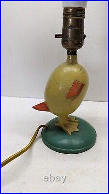 1930's Vintage Art Deco Mid Century Duck Bird Desk Lamp Cast Metal RARE Modern 1930's Vintage Art Deco Mid Century Duck Bird Desk Lamp Cast Metal RARE Modern