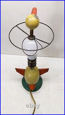1930's Vintage Art Deco Mid Century Duck Bird Desk Lamp Cast Metal RARE Modern 1930's Vintage Art Deco Mid Century Duck Bird Desk Lamp Cast Metal RARE Modern