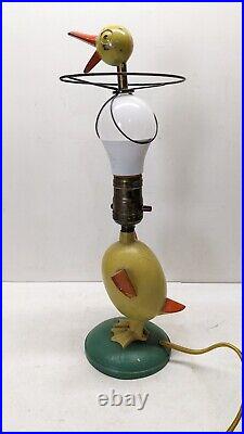 1930's Vintage Art Deco Mid Century Duck Bird Desk Lamp Cast Metal RARE Modern 1930's Vintage Art Deco Mid Century Duck Bird Desk Lamp Cast Metal RARE Modern
