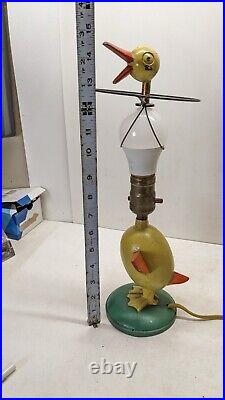1930's Vintage Art Deco Mid Century Duck Bird Desk Lamp Cast Metal RARE Modern 1930's Vintage Art Deco Mid Century Duck Bird Desk Lamp Cast Metal RARE Modern