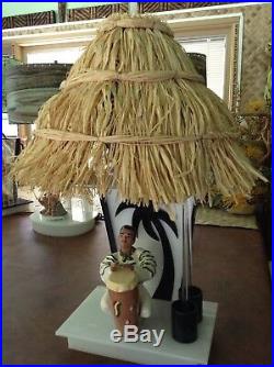 1950's MOSS CONGA DELEE ACRYLIC MODERN RETRO LUCITE LAMP Excellent RARE BONGO