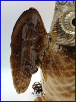 1950s Howard Kron Horned Owl Spooky Eyes MCM TV Lamp Mid Century Modern RARE