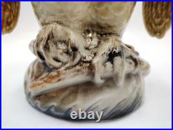 1950s Howard Kron Horned Owl Spooky Eyes MCM TV Lamp Mid Century Modern RARE