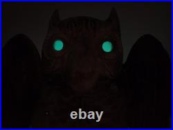 1950s Howard Kron Horned Owl Spooky Eyes MCM TV Lamp Mid Century Modern RARE
