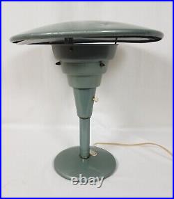 1950s Mid-Century Modern Industrial Dazor American Table Lamp Green Rare