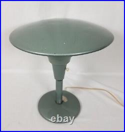1950s Mid-Century Modern Industrial Dazor American Table Lamp Green Rare