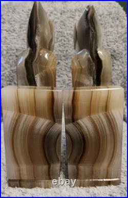 1950s Vintage Mid-Century Modern Onyx Marble Design Monk Bookends 10 Odd Rare 1950s Vintage Mid-Century Modern Onyx Marble Design Monk Bookends 10 Odd Rare