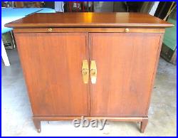 1960s Midcentury SCANDIA BAR CABINET withLabel Walnut Retro MCM Rarely Seen Danish