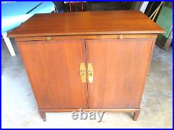 1960s Midcentury SCANDIA BAR CABINET withLabel Walnut Retro MCM Rarely Seen Danish