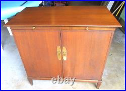 1960s Midcentury SCANDIA BAR CABINET withLabel Walnut Retro MCM Rarely Seen Danish