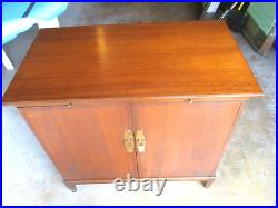 1960s Midcentury SCANDIA BAR CABINET withLabel Walnut Retro MCM Rarely Seen Danish