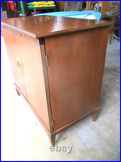 1960s Midcentury SCANDIA BAR CABINET withLabel Walnut Retro MCM Rarely Seen Danish