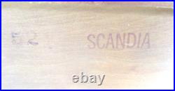 1960s Midcentury SCANDIA BAR CABINET withLabel Walnut Retro MCM Rarely Seen Danish