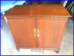 1960s Midcentury SCANDIA BAR CABINET withLabel Walnut Retro MCM Rarely Seen Danish