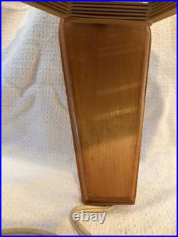 1960s RARE Mid-Century Modern popsicle stick Wall lamp sconce folk art Vtg light