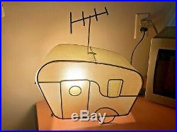 1960s Rare Midcentury Modern Table Lamp In The Shape Of A Shasta Travel Trailer