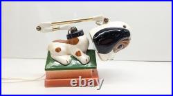 1968 RARE VINTAGE Mid Century Lamp Modern Dog Lamp Japan Anthropomorphic CERAMIC