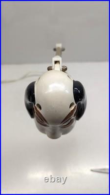 1968 RARE VINTAGE Mid Century Lamp Modern Dog Lamp Japan Anthropomorphic CERAMIC