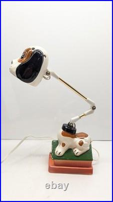 1968 RARE VINTAGE Mid Century Lamp Modern Dog Lamp Japan Anthropomorphic CERAMIC