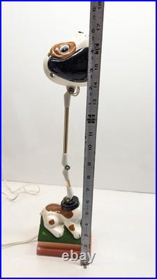 1968 RARE VINTAGE Mid Century Lamp Modern Dog Lamp Japan Anthropomorphic CERAMIC