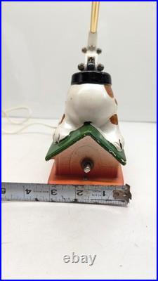 1968 RARE VINTAGE Mid Century Lamp Modern Dog Lamp Japan Anthropomorphic CERAMIC