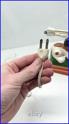 1968 RARE VINTAGE Mid Century Lamp Modern Dog Lamp Japan Anthropomorphic CERAMIC