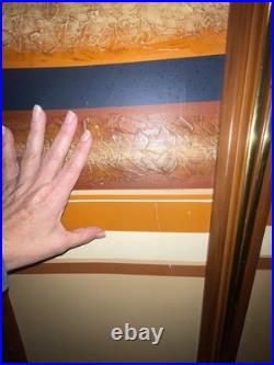 1970's Rare Find Letterman Mid Century Modern 3 Panel Art Piece