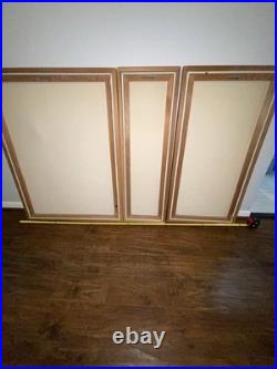 1970's Rare Find Letterman Mid Century Modern 3 Panel Art Piece