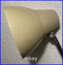 1970s Tensor Desk Lamp RARE Tan Yellow MCM Mid Century Modern Light Vintage