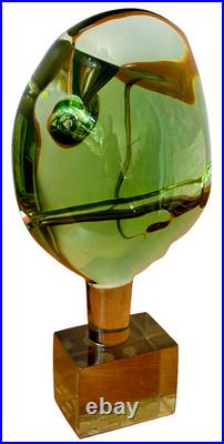 1978 Henry Guerriero California Studio Lucite Sculpture Rare Vtg Art Mcm Signed