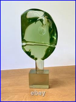 1978 Henry Guerriero California Studio Lucite Sculpture Rare Vtg Art Mcm Signed