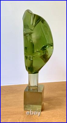 1978 Henry Guerriero California Studio Lucite Sculpture Rare Vtg Art Mcm Signed