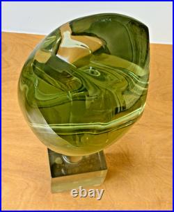 1978 Henry Guerriero California Studio Lucite Sculpture Rare Vtg Art Mcm Signed