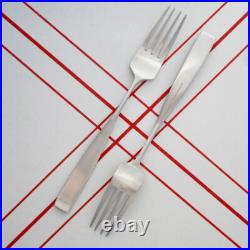 2 Extremely Rare Lauffer Bedford Extra Large Long Midcentury Modern Dinner Forks
