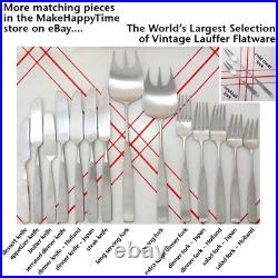 2 Extremely Rare Lauffer Bedford Extra Large Long Midcentury Modern Dinner Forks