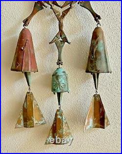 33 Rare Soleri Vtg Mid Century Modern Cosanti Bronze Wind Chime Bell Cluster