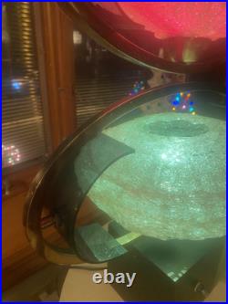 60's MCM Large Spaghetti 35 Table Lamp/Saucer/Atomic/COSMOS by LuxCraft/RARE