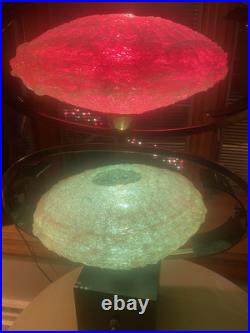 60's MCM Large Spaghetti 35 Table Lamp/Saucer/Atomic/COSMOS by LuxCraft/RARE