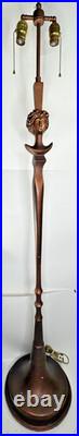 ALBERTO Giacometti Style Vtg Floor Lamp Patinated Bronze tête De Femme Rare