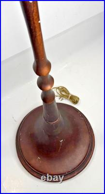 ALBERTO Giacometti Style Vtg Floor Lamp Patinated Bronze tête De Femme Rare