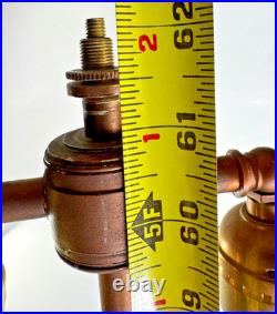 ALBERTO Giacometti Style Vtg Floor Lamp Patinated Bronze tête De Femme Rare