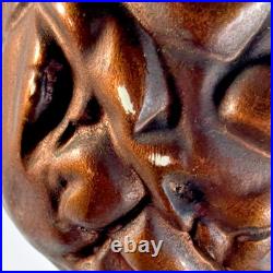 ALBERTO Giacometti Style Vtg Floor Lamp Patinated Bronze tête De Femme Rare