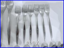 AP Berg Denmark MCM Stilet Stainless Silverware Rare 43 Piece