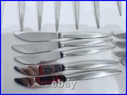AP Berg Denmark MCM Stilet Stainless Silverware Rare 43 Piece